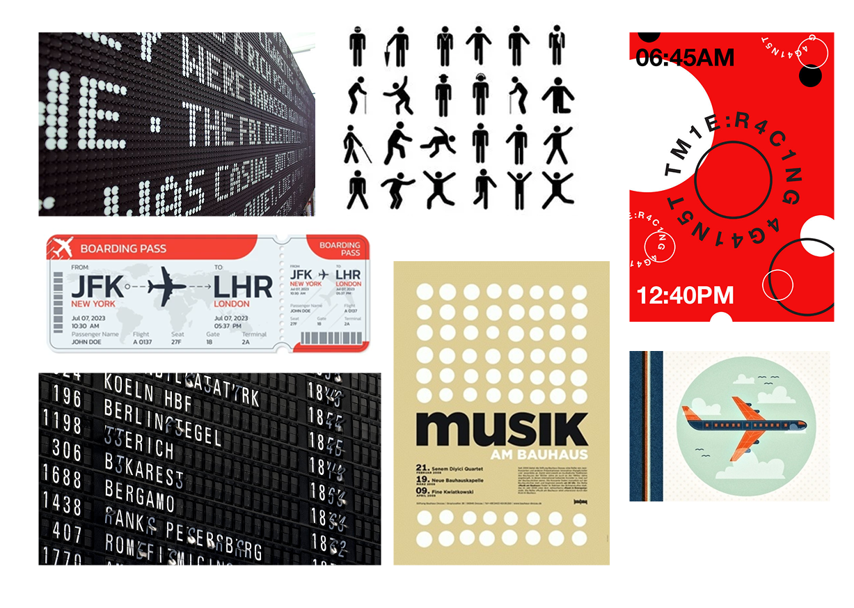 displaying the evolution of the logo